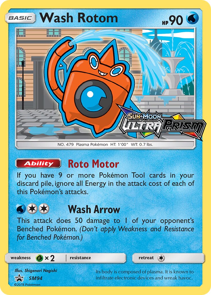 Wash Rotom SM94 — Sun & Moon Promos (English Pokémon TCG card)