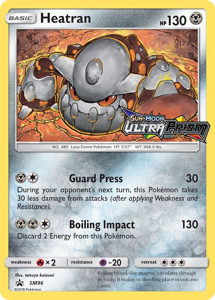 Heatran SM96 — Sun & Moon Promos (English Pokémon TCG card)