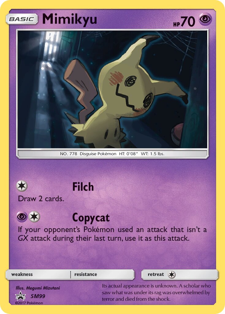Mimikyu SM99 — Sun & Moon Promos (English Pokémon TCG card)