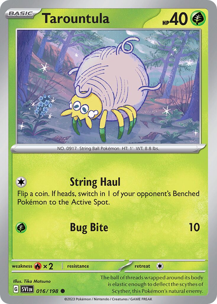 Tarountula 016/198 — Scarlet & Violet (English Pokémon TCG card)