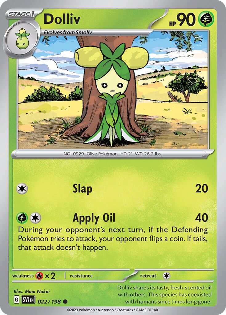 Dolliv 022/198 — Scarlet & Violet (English Pokémon TCG card)