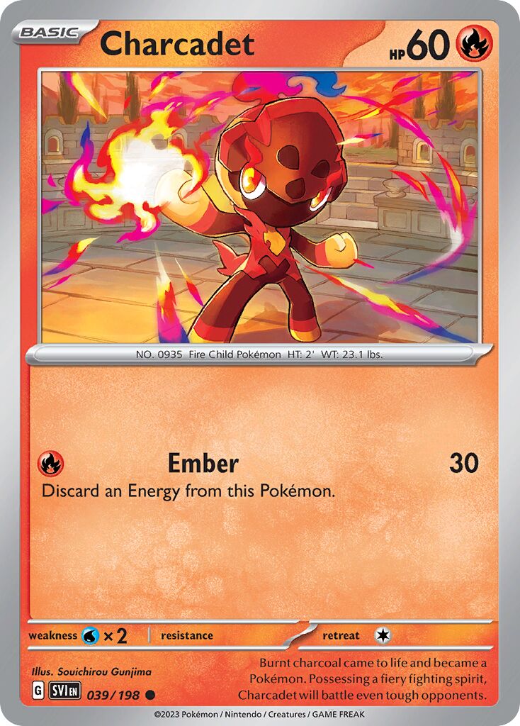 Charcadet 039/198 — Scarlet & Violet (English Pokémon TCG card)