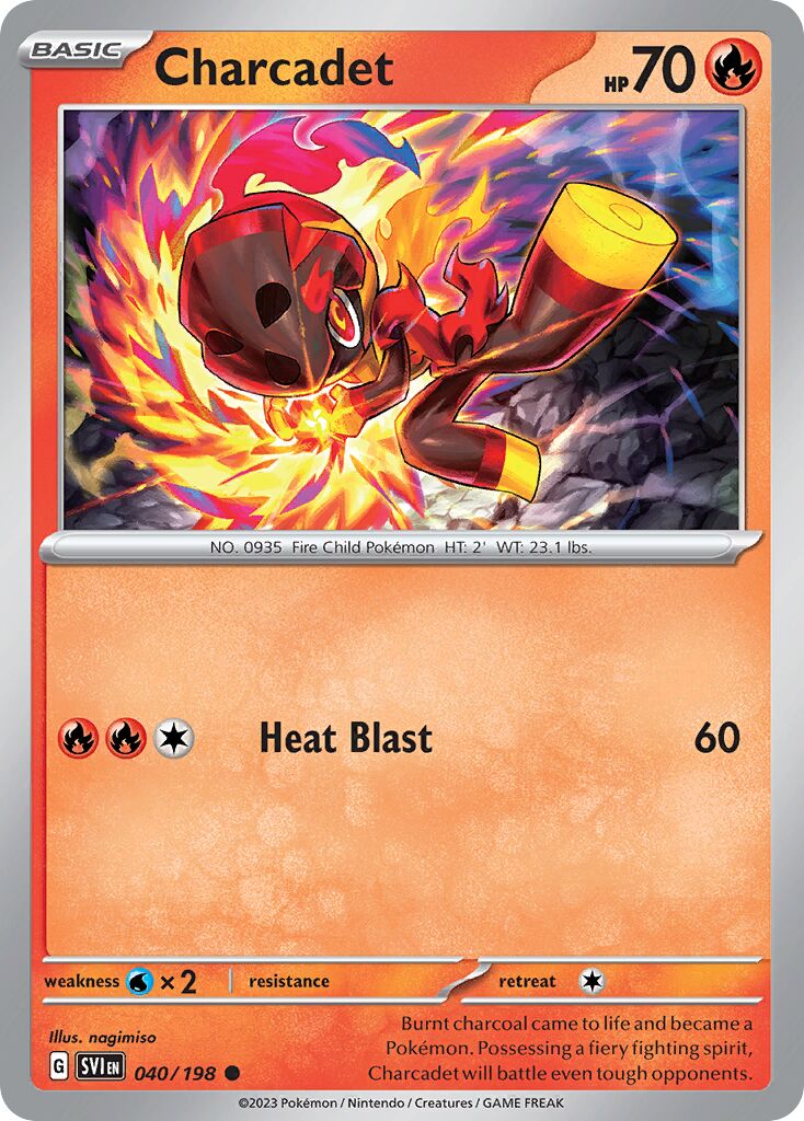 Charcadet 040/198 — Scarlet & Violet (English Pokémon TCG card)