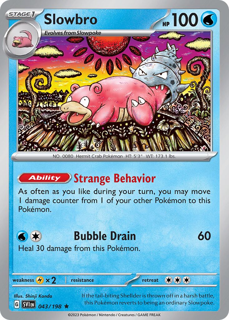 Slowbro 043/198 — Scarlet & Violet (English Pokémon TCG card)