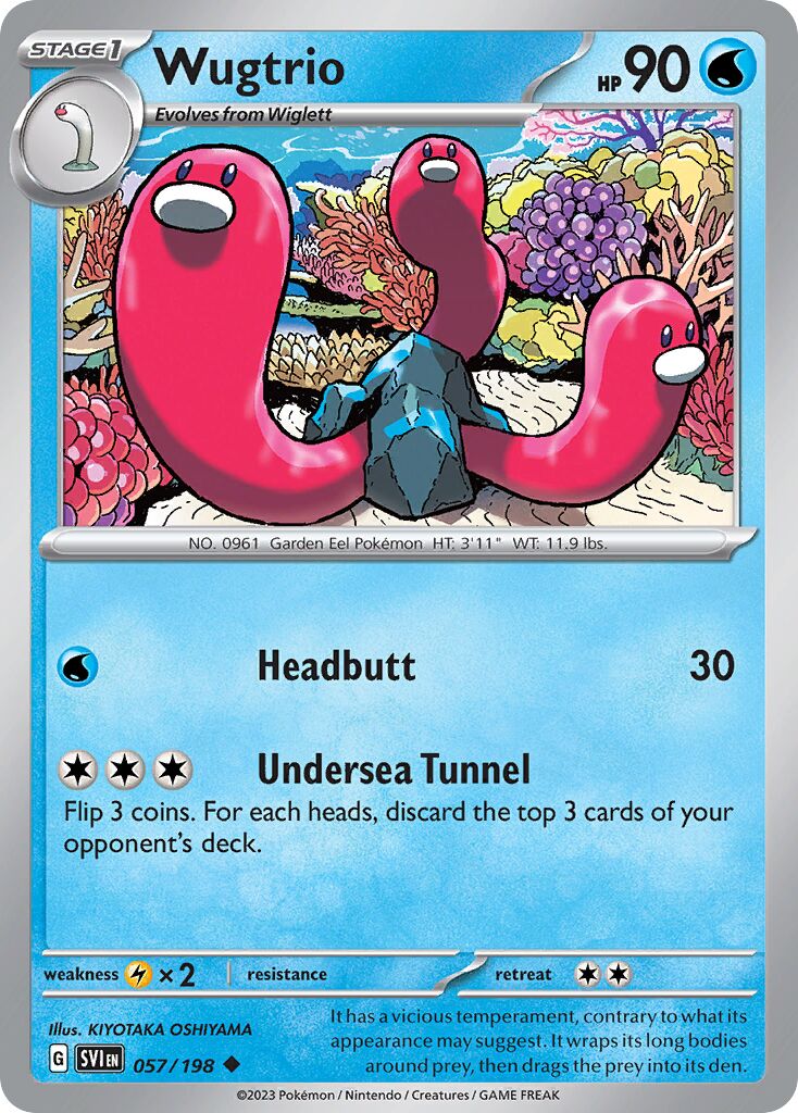 Wugtrio 057/198 — Scarlet & Violet (English Pokémon TCG card)