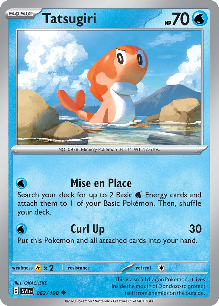 Tatsugiri 062/198 — Scarlet & Violet (English Pokémon TCG card)