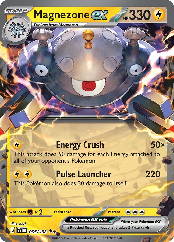 Magnezone ex 065/198 — Scarlet & Violet (English Pokémon TCG card)