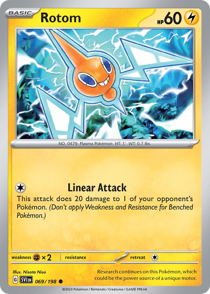 Rotom 069/198 — Scarlet & Violet (English Pokémon TCG card)