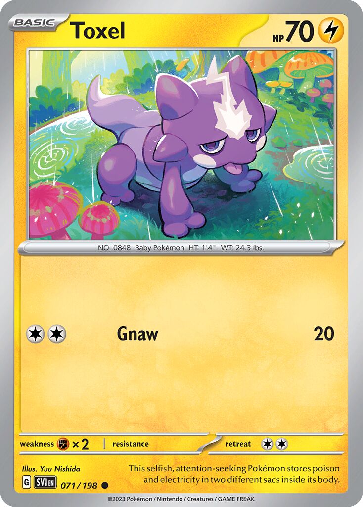 Toxel 071/198 — Scarlet & Violet (English Pokémon TCG card)