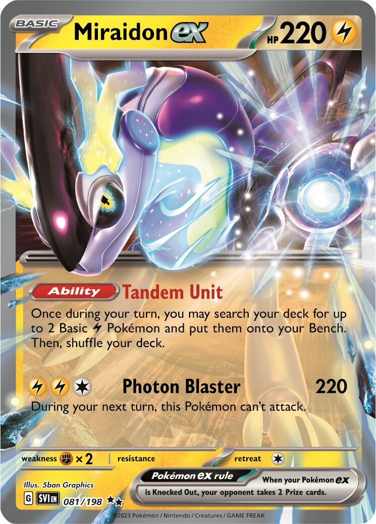 Miraidon ex 081/198 — Scarlet & Violet (English Pokémon TCG card)