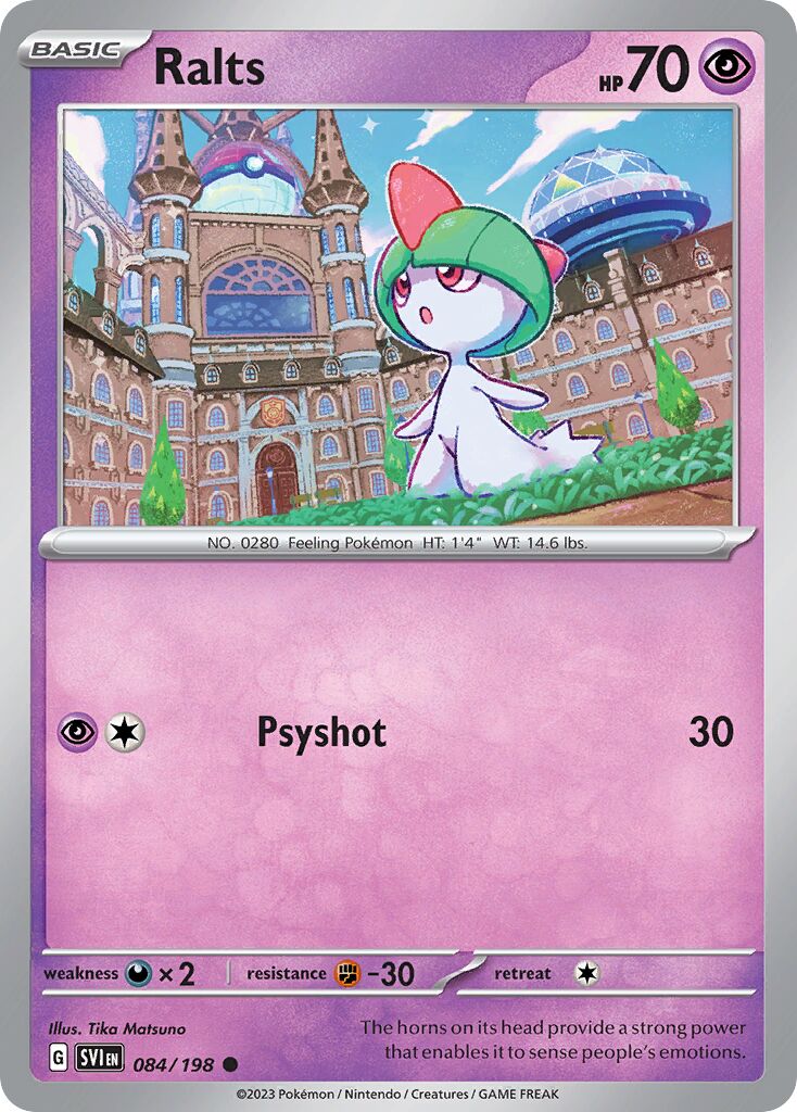 Ralts 084/198 — Scarlet & Violet (English Pokémon TCG card)
