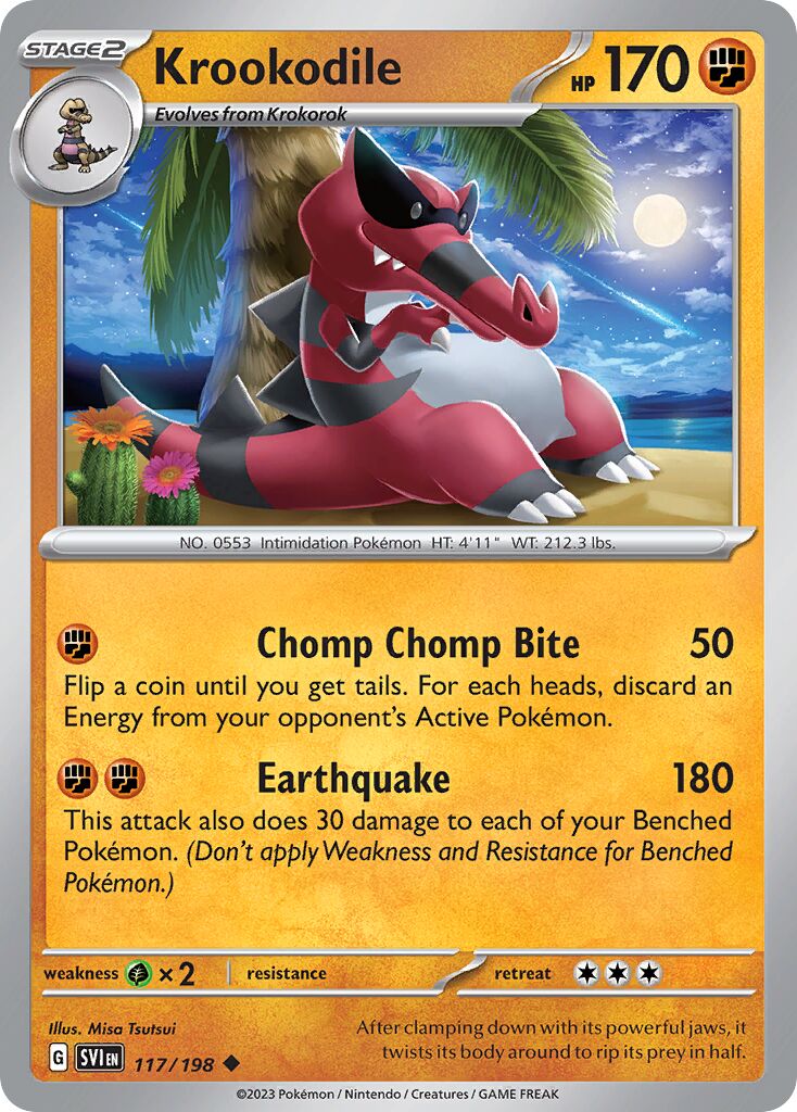 Krookodile 117/198 — Scarlet & Violet (English Pokémon TCG card)