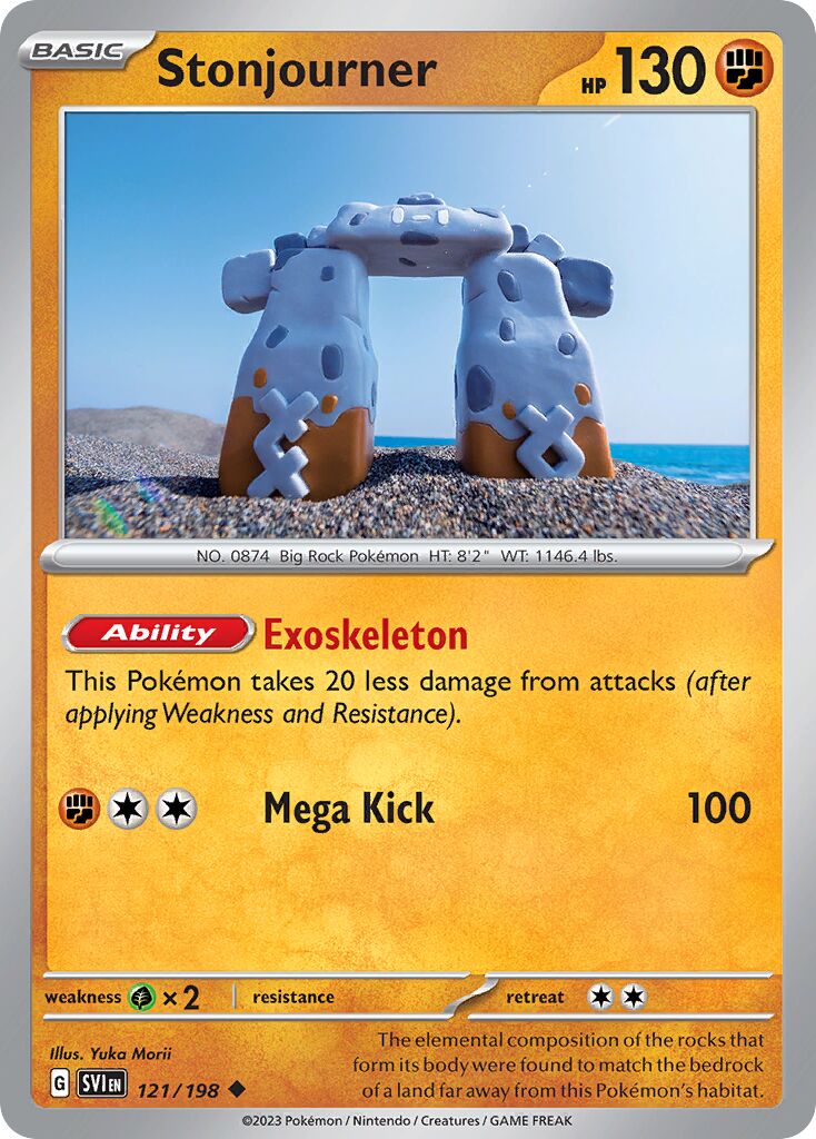 Stonjourner 121/198 — Scarlet & Violet (English Pokémon TCG card)