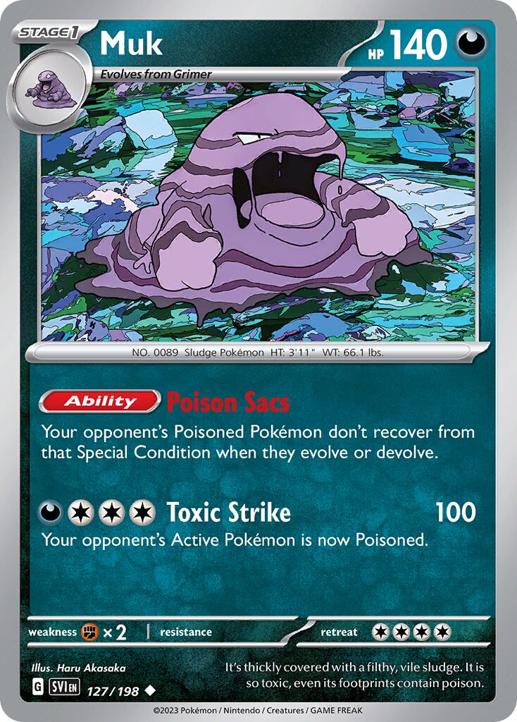 Muk 127/198 — Scarlet & Violet (English Pokémon TCG card)