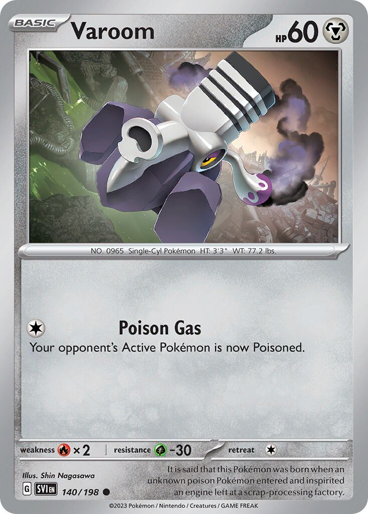 Varoom 140/198 — Scarlet & Violet (English Pokémon TCG card)
