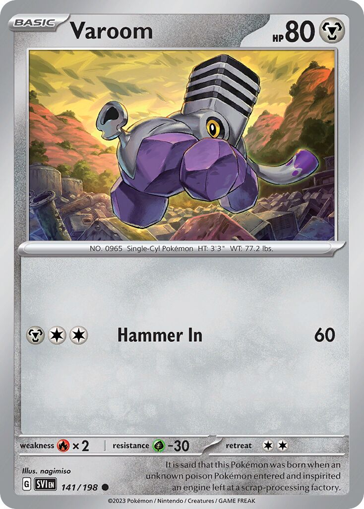 Varoom 141/198 — Scarlet & Violet (English Pokémon TCG card)