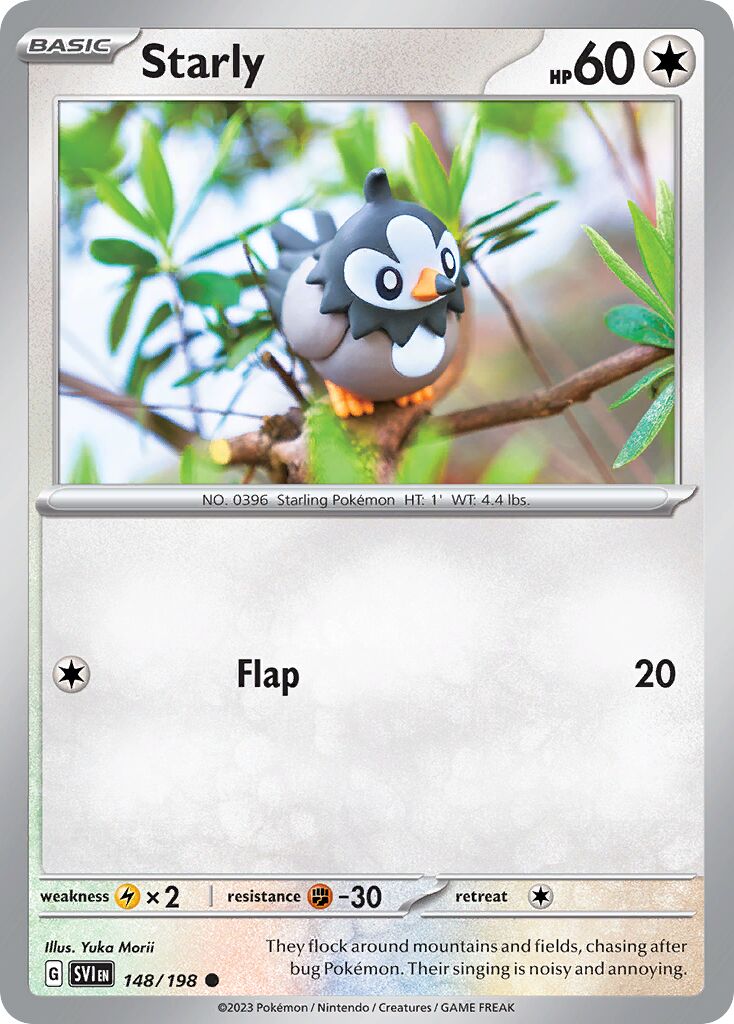 Starly 148/198 — Scarlet & Violet (English Pokémon TCG card)