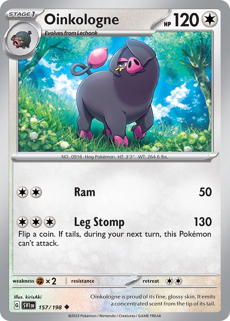 Oinkologne 157/198 — Scarlet & Violet (English Pokémon TCG card)