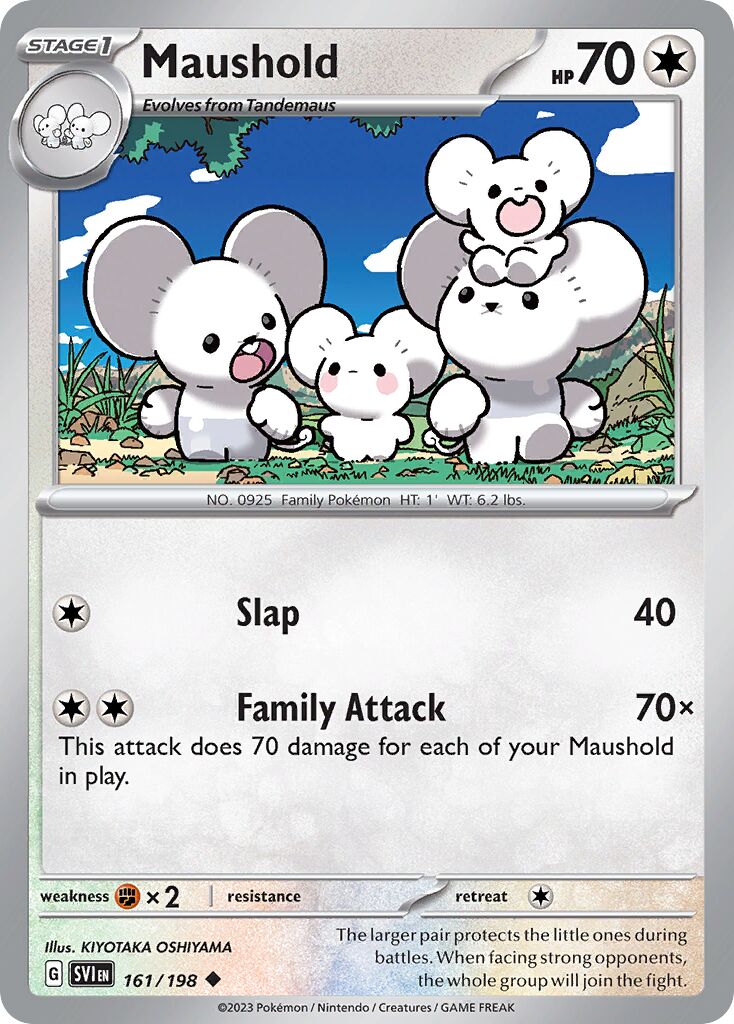 Maushold 161/198 — Scarlet & Violet (English Pokémon TCG card)