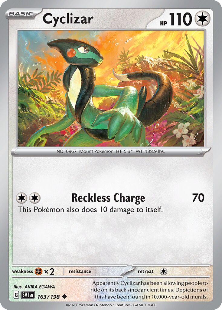 Cyclizar 163/198 — Scarlet & Violet (English Pokémon TCG card)