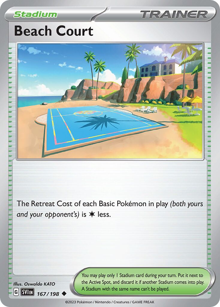 Beach Court 167/198 — Scarlet & Violet (English Pokémon TCG card)