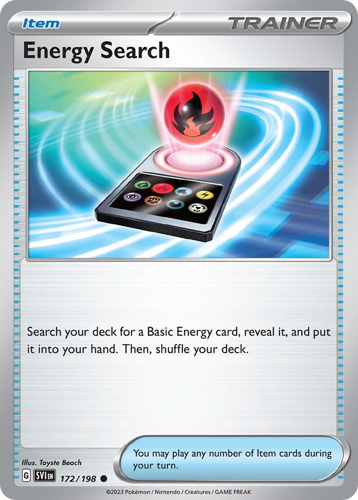 Energy Search 172/198 — Scarlet & Violet (English Pokémon TCG card)
