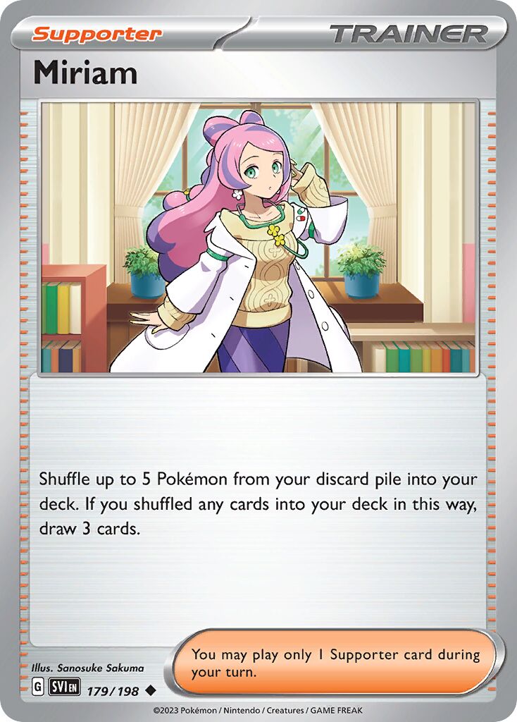 Miriam 179/198 — Scarlet & Violet (English Pokémon TCG card)