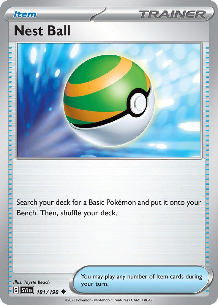 Nest Ball 181/198 — Scarlet & Violet (English Pokémon TCG card)