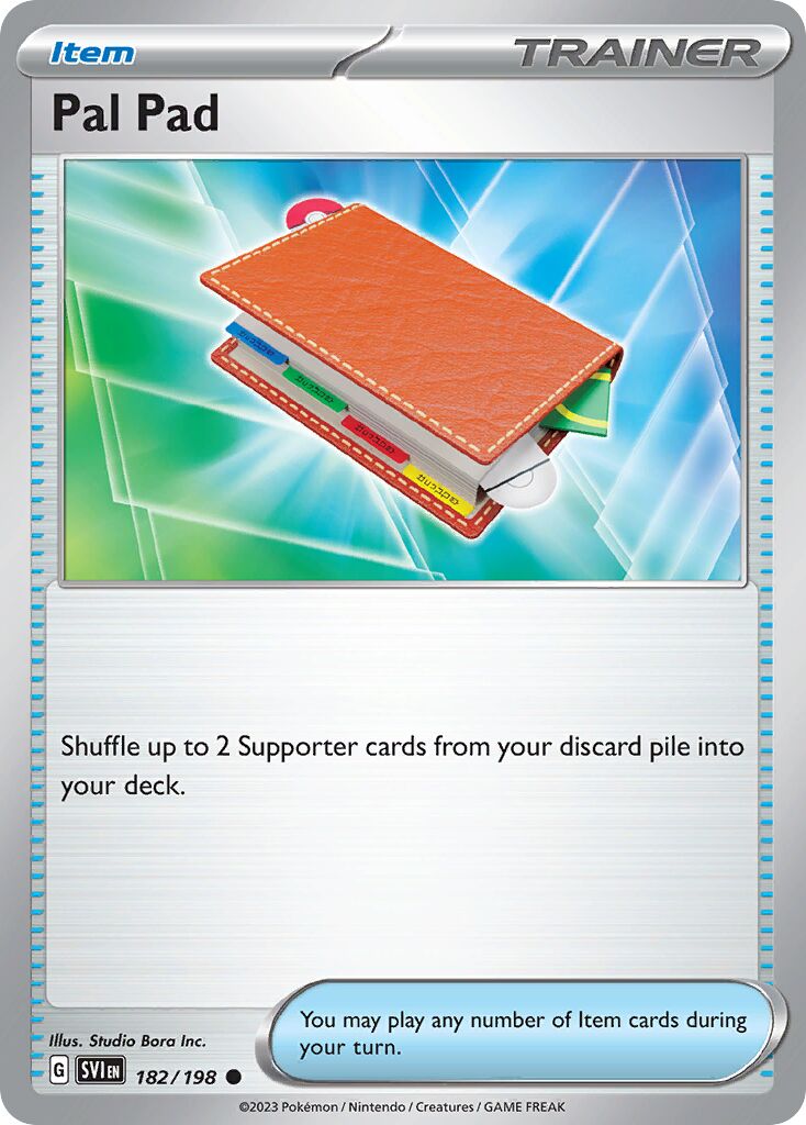Pal Pad 182/198 — Scarlet & Violet (English Pokémon TCG card)