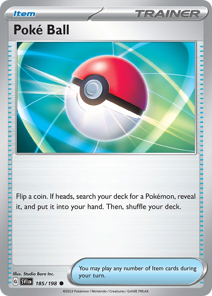 Poké Ball 185/198 — Scarlet & Violet (English Pokémon TCG card)