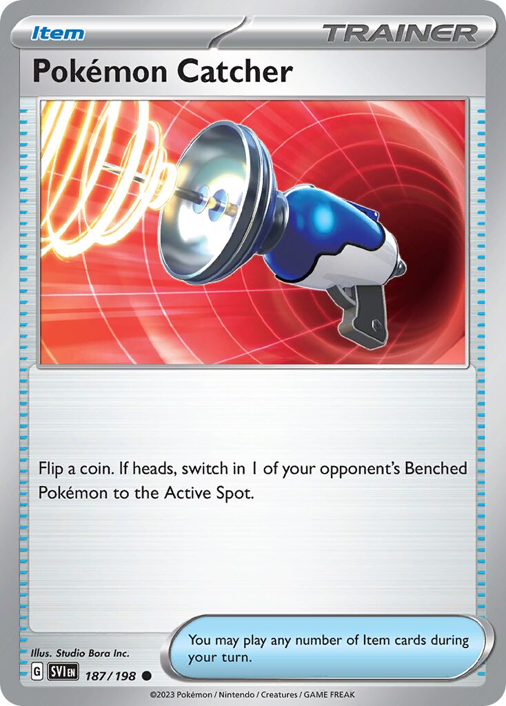 Pokémon Catcher 187/198 — Scarlet & Violet (English Pokémon TCG card)