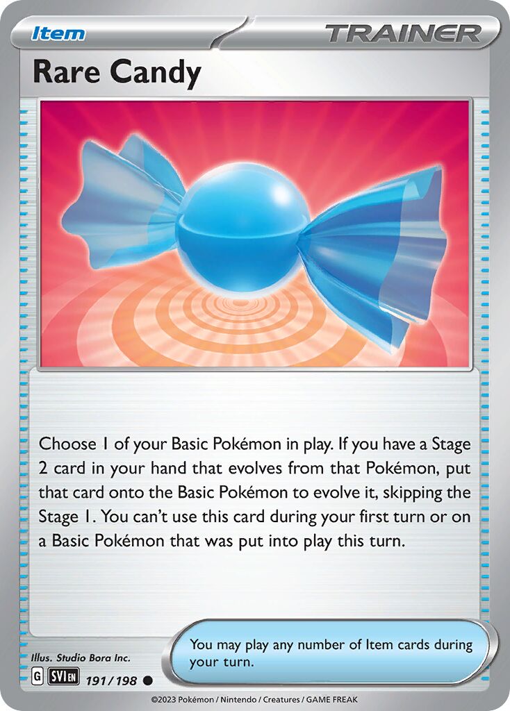 Rare Candy 191/198 — Scarlet & Violet (English Pokémon TCG card)