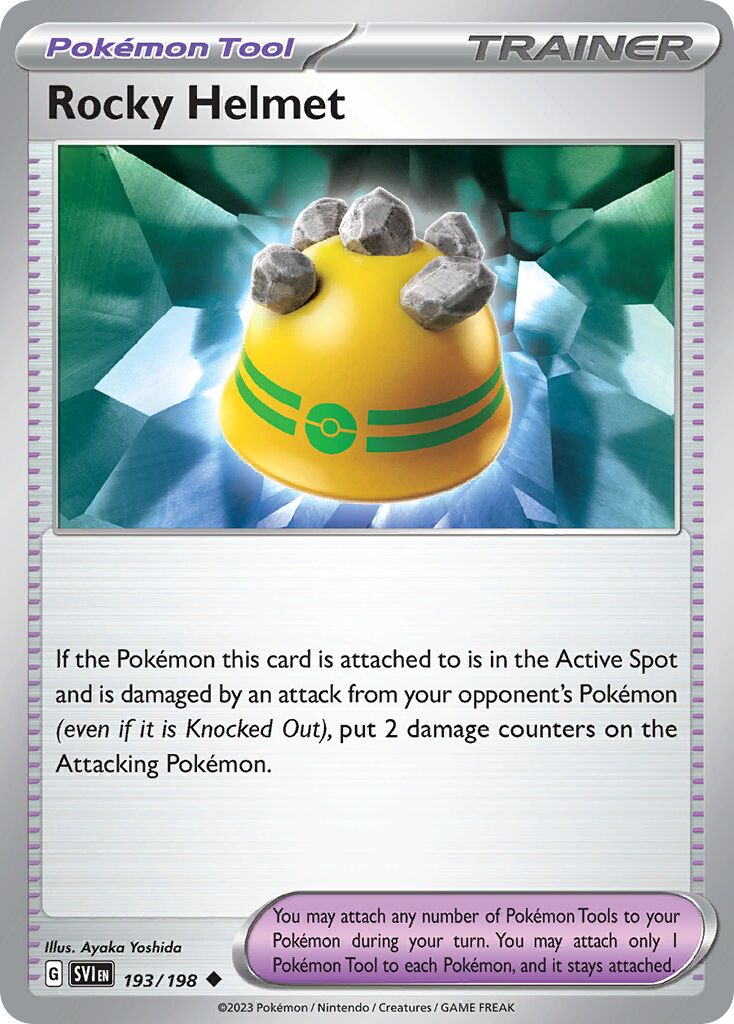 Rocky Helmet 193/198 — Scarlet & Violet (English Pokémon TCG card)