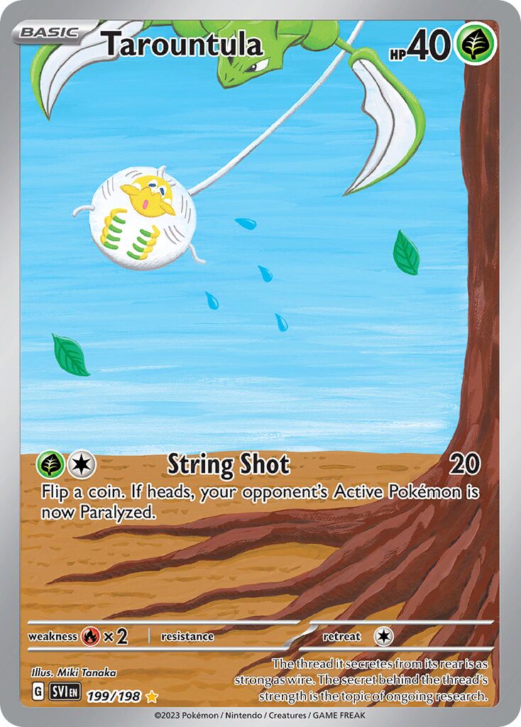 Tarountula 199/198 — Scarlet & Violet (English Pokémon TCG card)