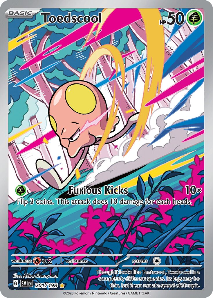 Toedscool 201/198 — Scarlet & Violet (English Pokémon TCG card)
