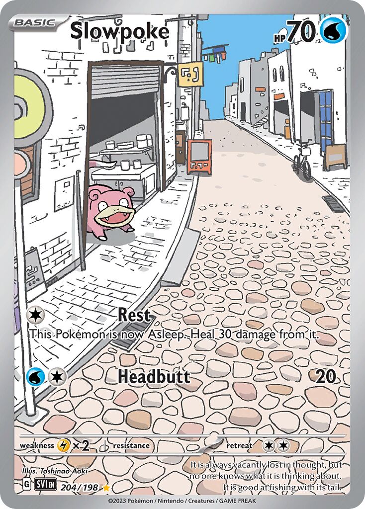 Slowpoke 204/198 — Scarlet & Violet (English Pokémon TCG card)