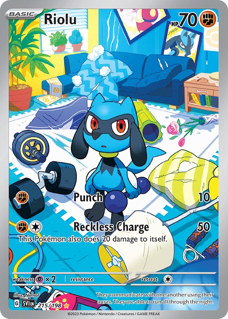 Riolu 215/198 — Scarlet & Violet (English Pokémon TCG card)