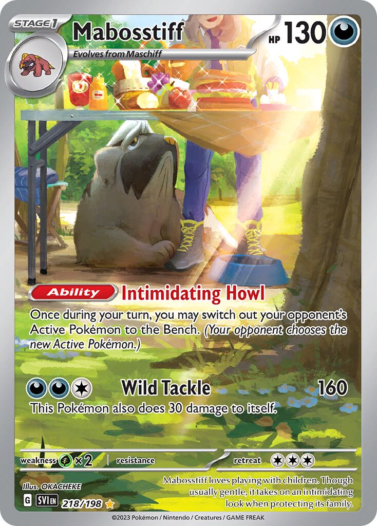 Mabosstiff 218/198 — Scarlet & Violet (English Pokémon TCG card)