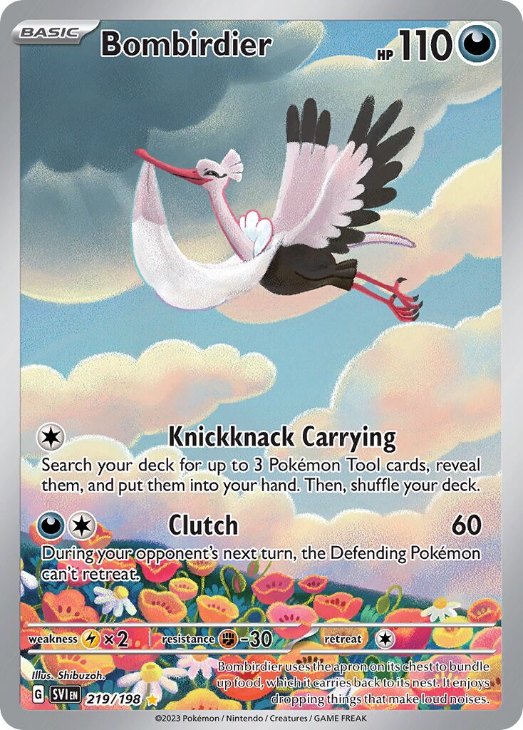 Bombirdier 219/198 — Scarlet & Violet (English Pokémon TCG card)