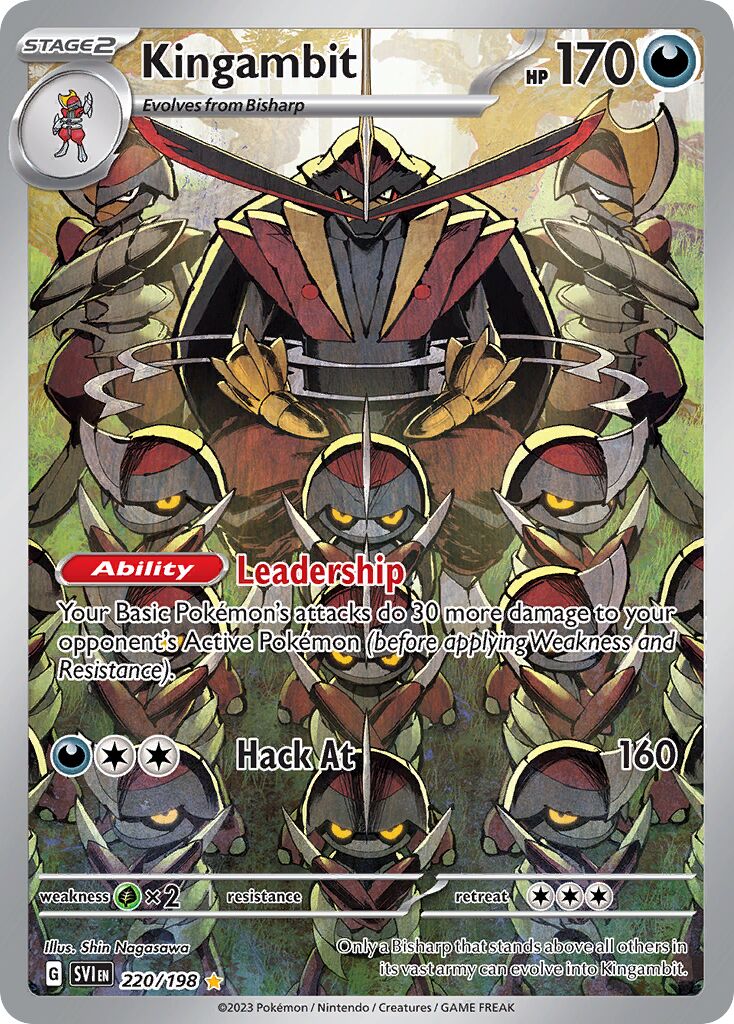 Kingambit 220/198 — Scarlet & Violet (English Pokémon TCG card)