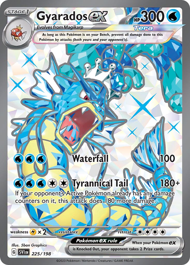 Gyarados ex 225/198 — Scarlet & Violet (English Pokémon TCG card)