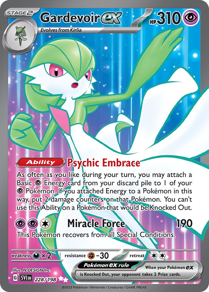 Gardevoir ex 228/198 — Scarlet & Violet (English Pokémon TCG card)