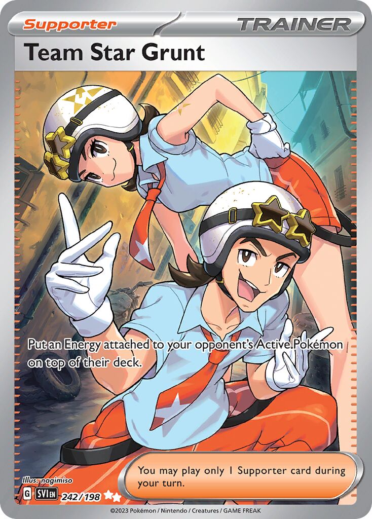 Team Star Grunt 242/198 — Scarlet & Violet (English Pokémon TCG card)