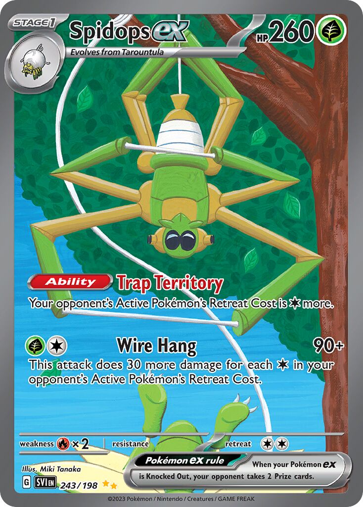 Spidops ex 243/198 — Scarlet & Violet (English Pokémon TCG card)