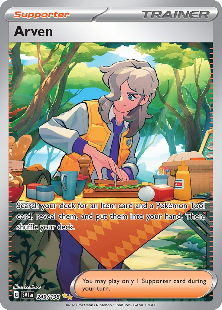 Arven 249/198 — Scarlet & Violet (English Pokémon TCG card)