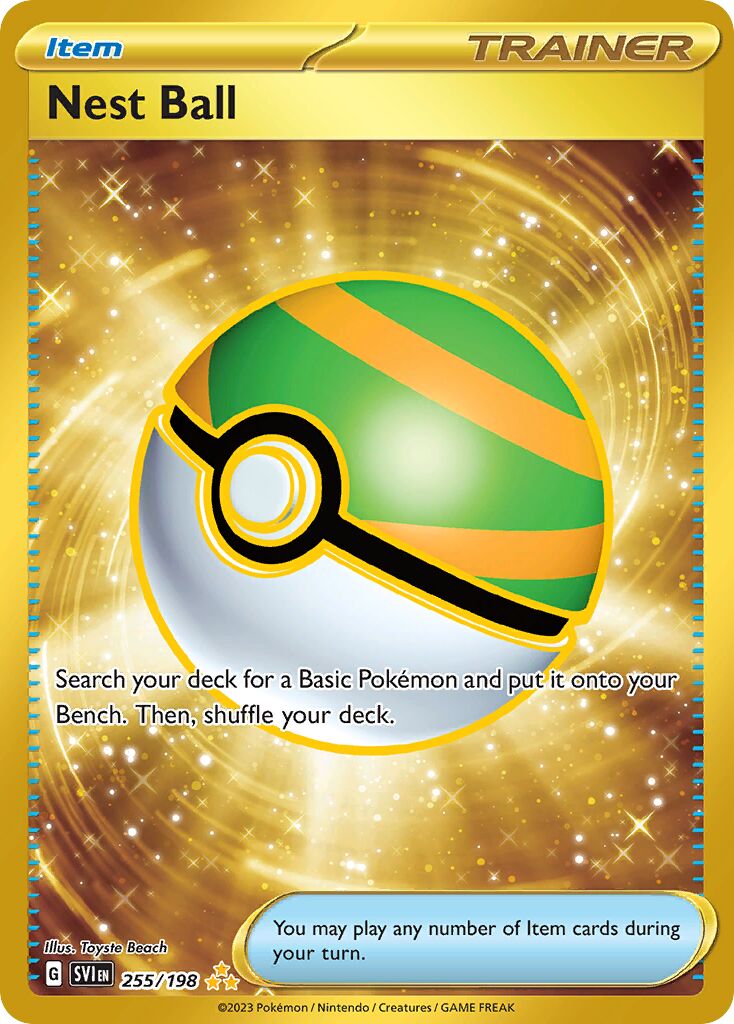 Nest Ball 255/198 — Scarlet & Violet (English Pokémon TCG card)