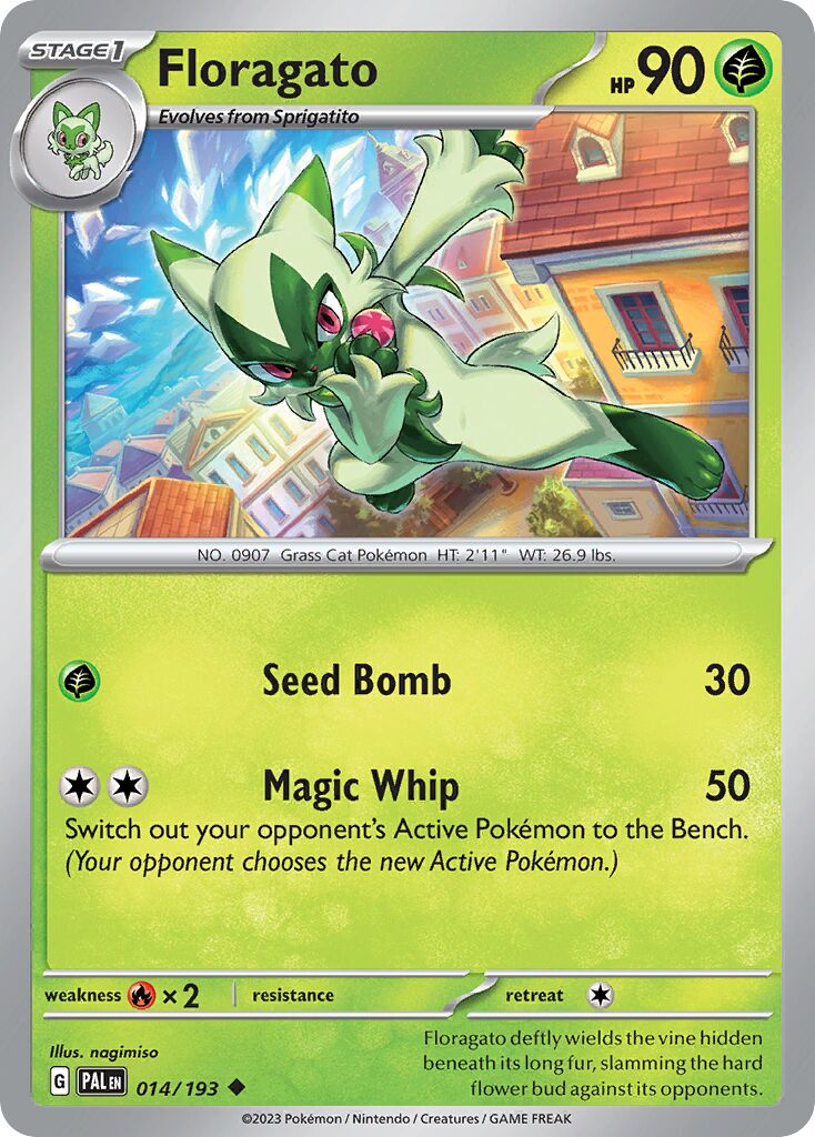 Floragato 014/193 — Paldea Evolved (English Pokémon TCG card)