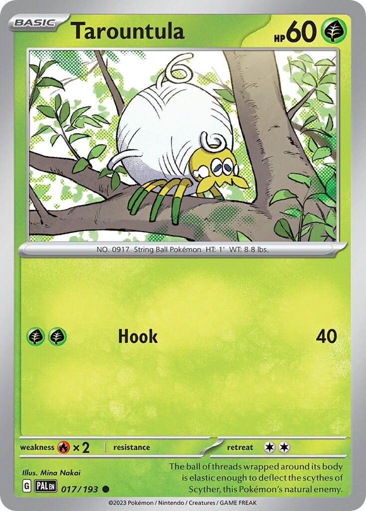 Tarountula 017/193 — Paldea Evolved (English Pokémon TCG card)