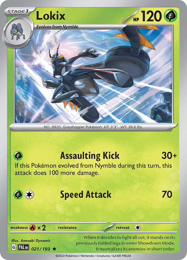 Lokix 021/193 — Paldea Evolved (English Pokémon TCG card)
