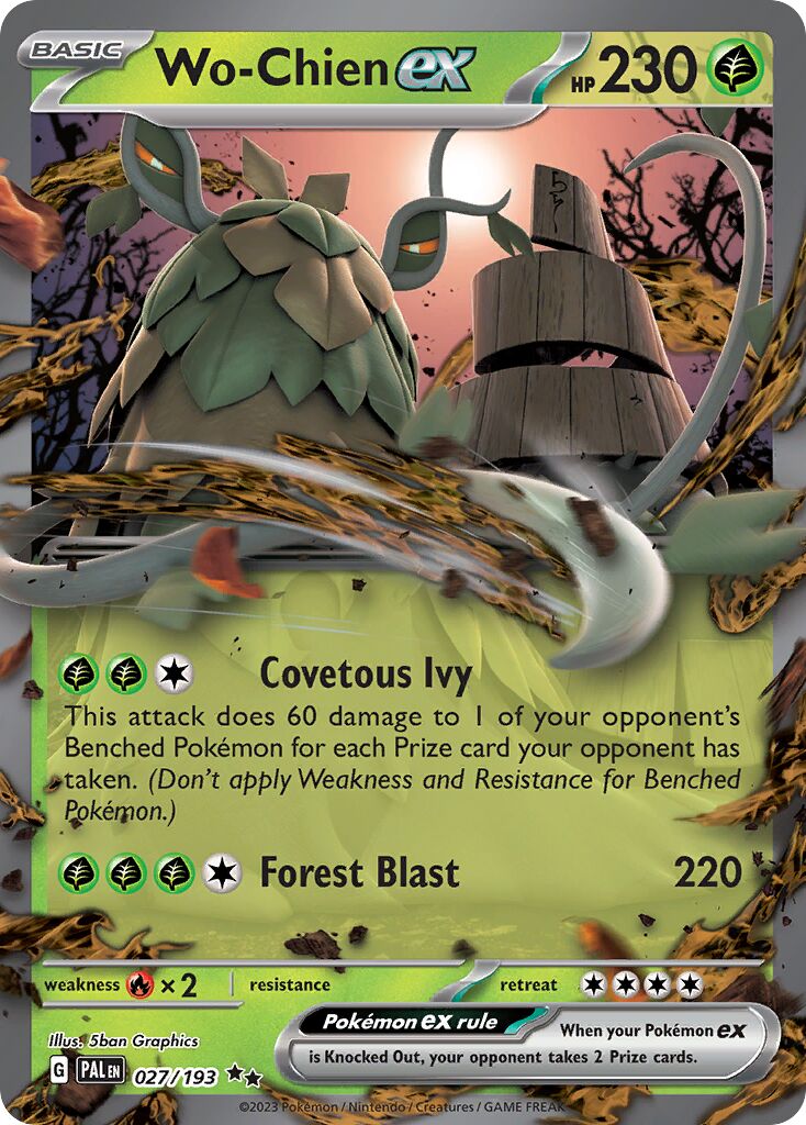 Wo-Chien ex 027/193 — Paldea Evolved (English Pokémon TCG card)